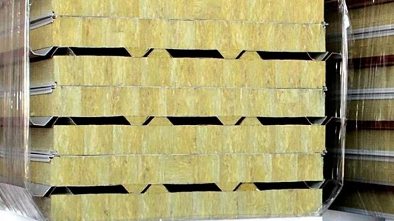 Panel de lana de roca